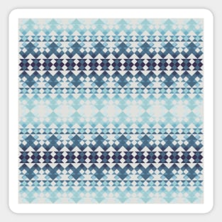 Ombre Blue Geometrical Pattern Sticker